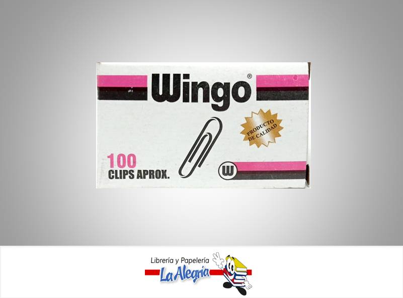 CLIP 33MM 100 UND WINGO MARCA WINGO   