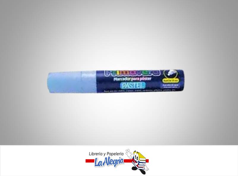 MARCADOR POSTER PASTEL 6MM AZUL UND MARCA PRIMAVERA   