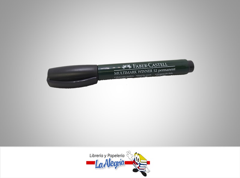 MARCADOR PERMANENTE PTA.RED 52 NEGRO UND MARCA FABER CASTELL   