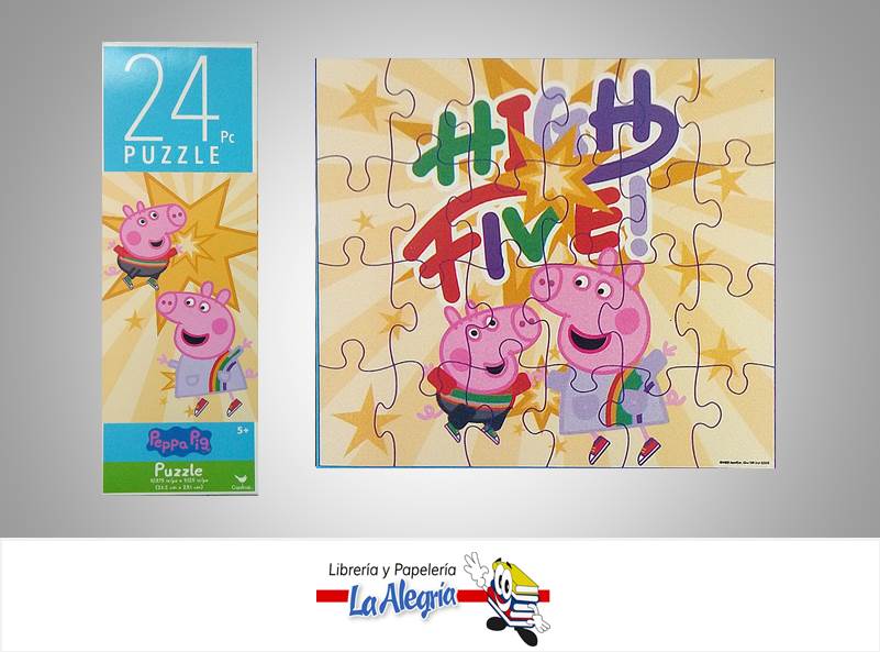 ROMPECABEZA RECTANGULAR PEPPA Y GEORGE 24 PZA MARCA CARDINAL