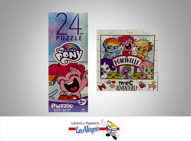 ROMPECABEZA RECTANGULAR MY LITTLE PONY 24 PZA MARCA CARDINAL