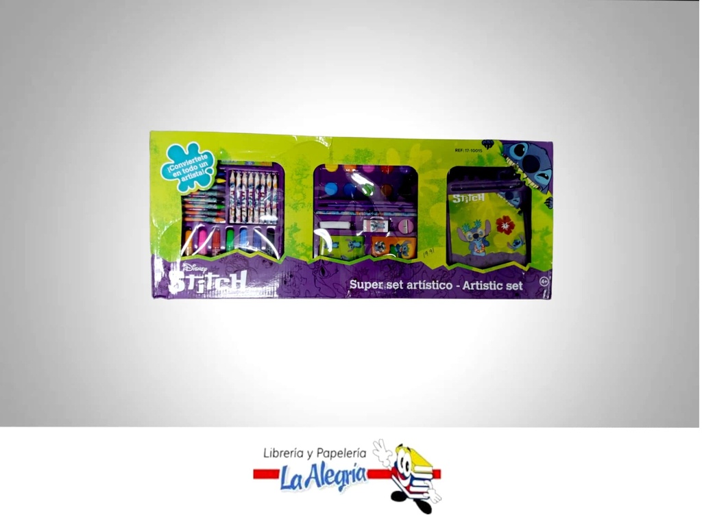 SET ARTISTICO PARA COLOREAR JUMBO STITCH MARCA ROSY   