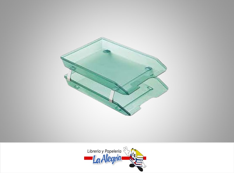 BANDEJA ACRILICA 2 NIVELES REF243.5 VERDE MARCA ACRIMET