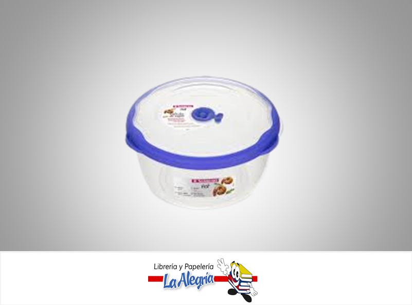 CONTENEDOR HERMETICO REDONDO 1,1 LITRO MARCA SANREMO   