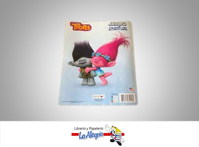 LIBRO COLOREAR TROLLS LETS HUG! JUMBO  TEMATICA LIBRO COLOREAR AUTOR BENDON  