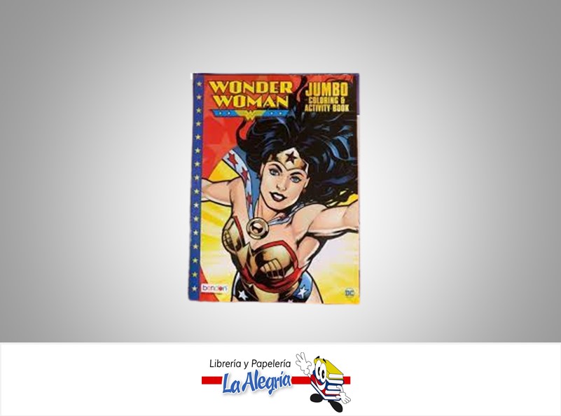 LIBRO COLOREAR WONDER WOMAN JUMBO  TEMATICA LIBRO COLOREAR AUTOR BENDON  