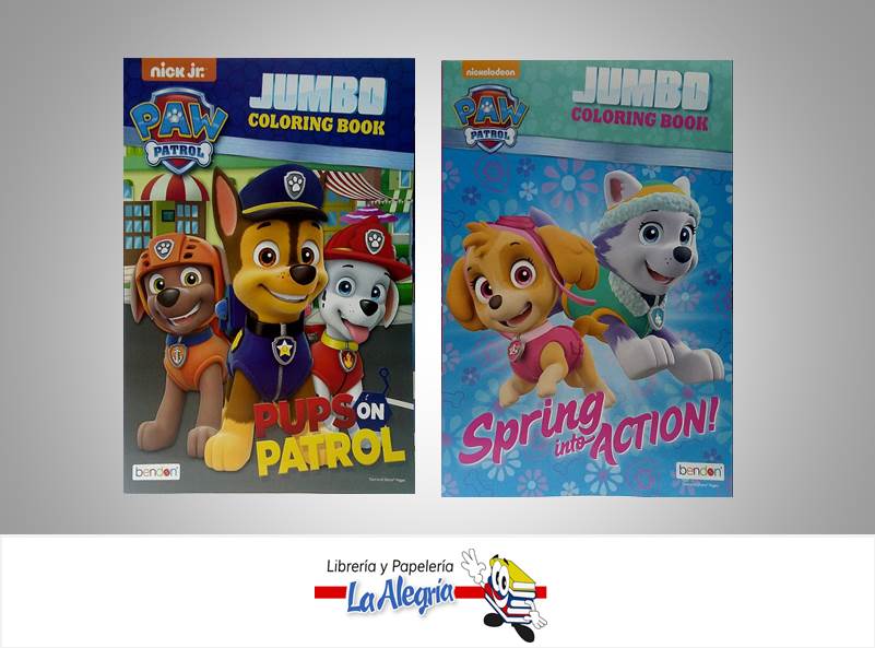 LIBRO COLOREAR PAW PATROL JUMBO TEMATICA LIBRO COLOREAR AUTOR BENDON
