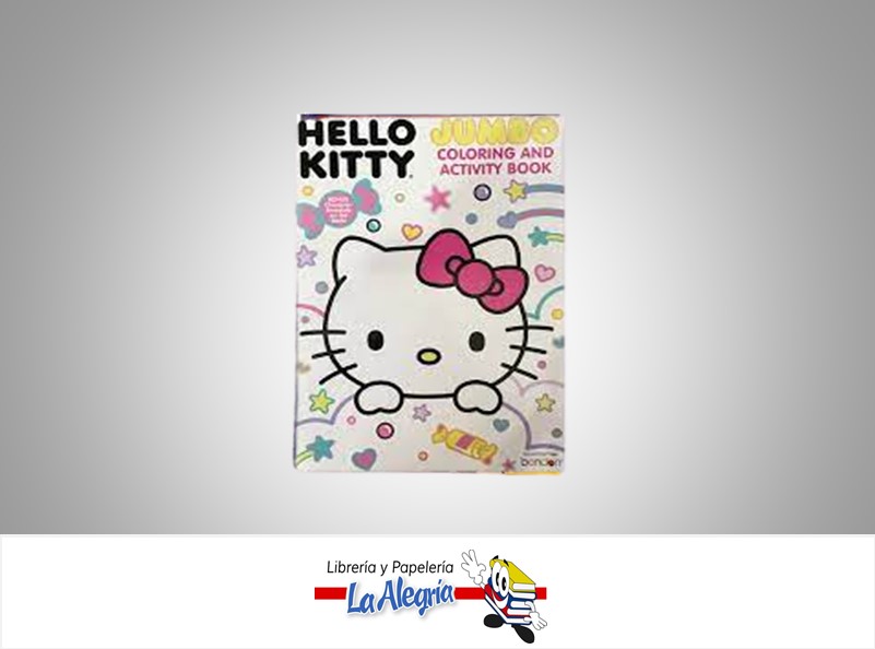 LIBRO COLOREAR HELLO KITTY JUMBO  TEMATICA LIBRO COLOREAR AUTOR BENDON  