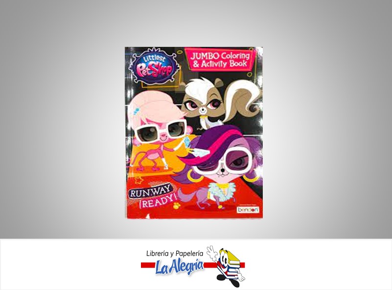 LIBRO COLOREAR LITTLEST PETSHOP RUN WAY  TEMATICA LIBRO COLOREAR AUTOR BENDON  