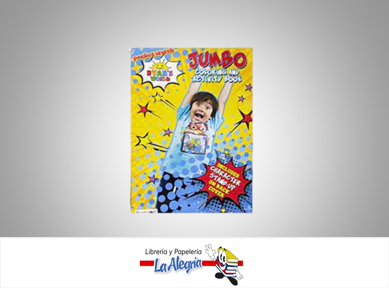 LIBRO COLOREAR RYANS WORLD JUMBO  TEMATICA LIBRO COLOREAR AUTOR BENDON  