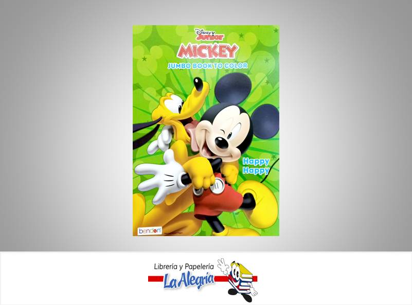 LIBRO COLOREAR MICKEY MOUSE HAPPY HAPPY  TEMATICA LIBRO COLOREAR AUTOR BENDON  