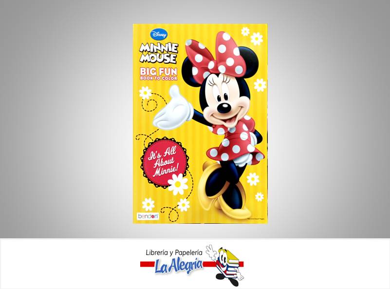 LIBRO COLOREAR MINNIE MOUSE BIG FUN  TEMATICA LIBRO COLOREAR AUTOR BENDON  