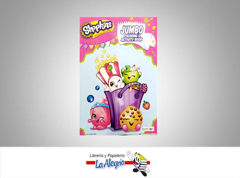 LIBRO COLOREAR SHOPKINS JUMBO  TEMATICA LIBRO COLOREAR AUTOR BENDON  