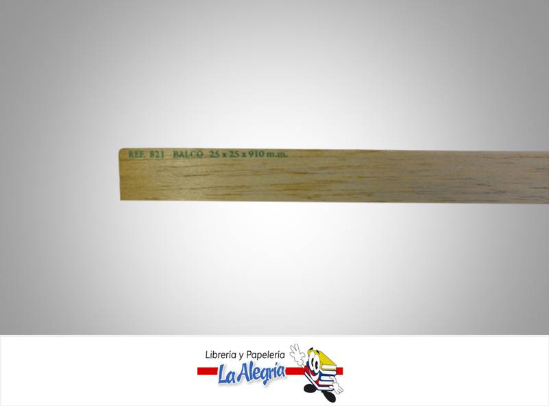 MADERA BALSA CUADRADA 25X25X910 MM MARCA COBALSA