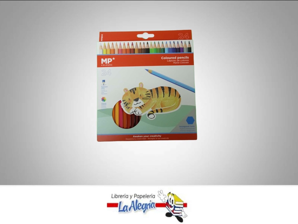 LAPICES DE COLORES CLASICOS PP804 24 UND MARCA MP