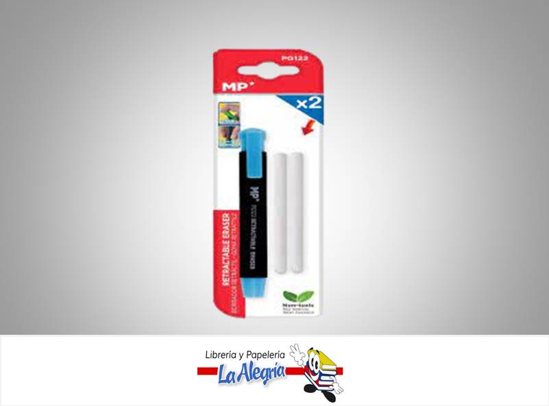 BORRADOR RETRACTIL + 2 RECAMBIO PG122 MARCA MP