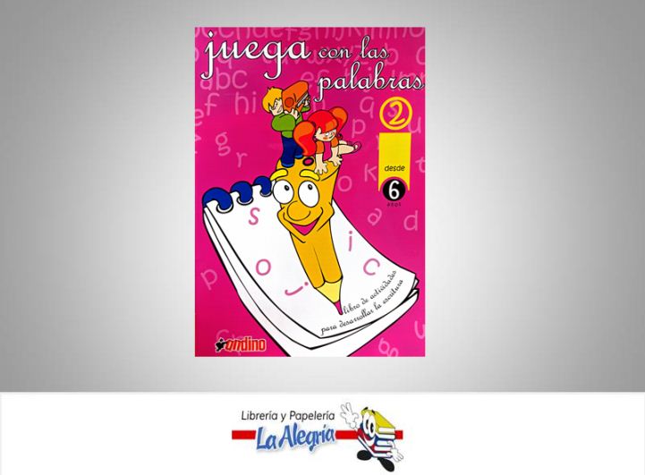 JUEGA CON LAS PALABRAS 2  TEMATICA EDUCACION   EDITORIAL EDITORIAL ANDINO