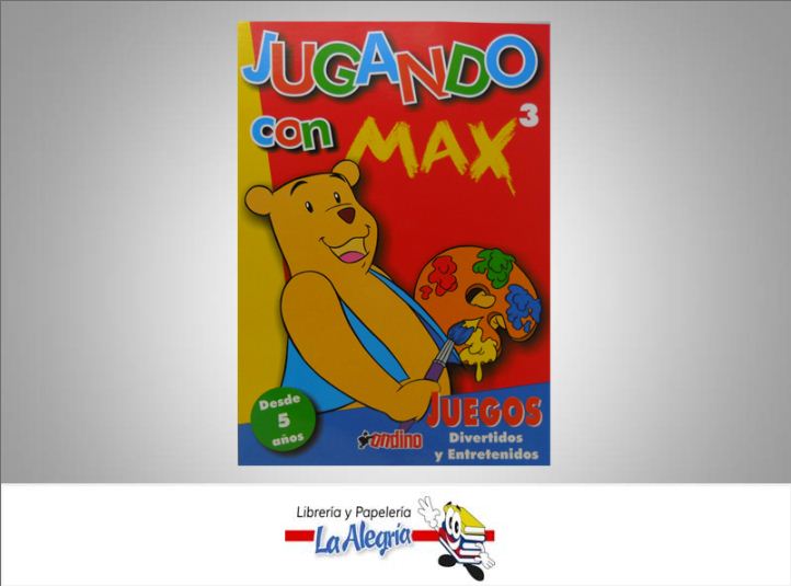 JUGANDO CON MAX 3 TEMATICA JUEGOS Y ACERTIJOS   EDITORIAL LIBRO DE JUEGOS