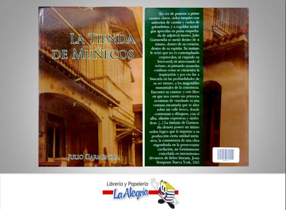 LA TIENDA DE MUÑECOS TEMATICA NOVELA AUTOR JULIO GARMENDIA MARCA EDITORIAL EXCELSIOR