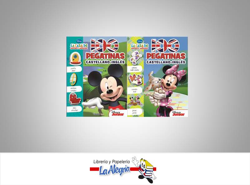 COLECCION 100 PEGATINAS ESP/ING CASA MIC      EDITORIAL LIBRO PEGATINA
