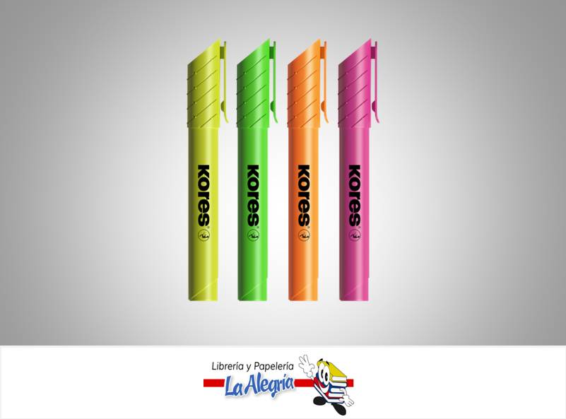 RESALTADOR BISELADO AMARILLO UND MARCA KORES