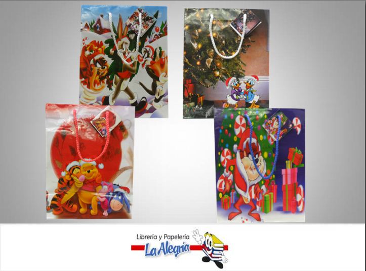 BOLSA DE REGALO 23X18 D/NAVIDAD MARCA DORWIL IMPORT C.A   