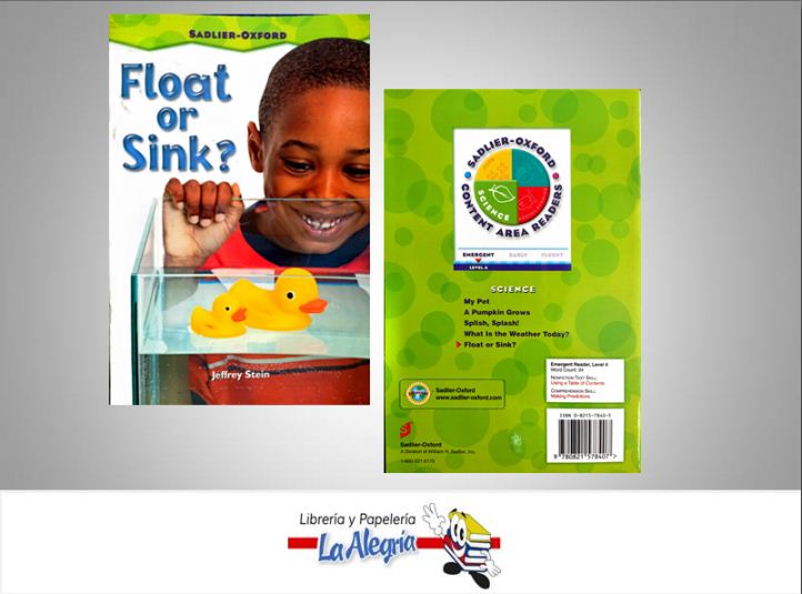 FLOAT OR SINK?  TEMATICA IDIOMAS AUTOR JEFFREY STEIN EDITORIAL SADLIER-OXFORD