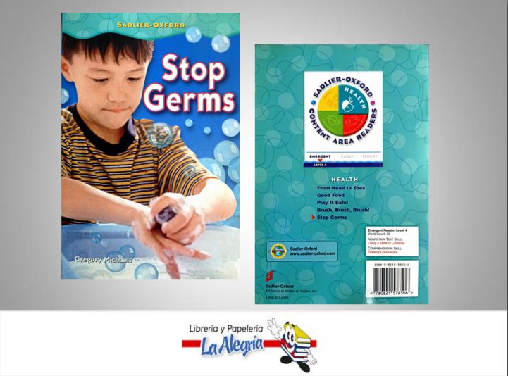 STOP GERMS  TEMATICA IDIOMAS AUTOR GREGORY MICHAELS EDITORIAL SADLIER-OXFORD