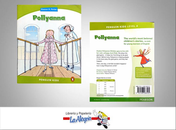 POLLYANNA  TEMATICA IDIOMAS AUTOR  ELEANOR H PORTER EDITORIAL PEARSON