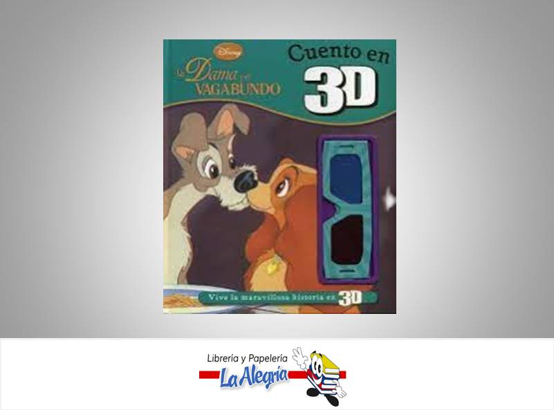 LA DAMA Y EL VAGABUNDO3D  TEMATICA CUENTO INFANTIL   EDITORIAL DISNEY