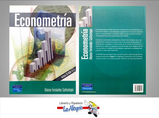 ECONOMETRIA  TEMATICA ECONOMIA AUTOR ALONSO FERNANDEZ EDITORIAL PEARSON