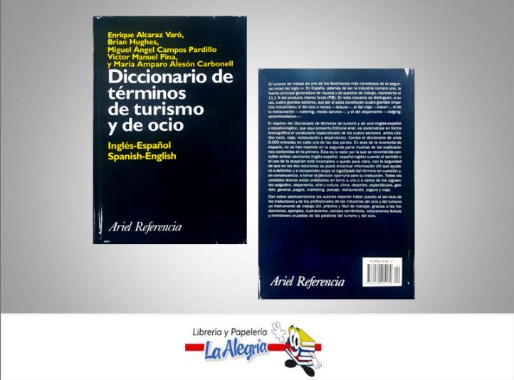 DICCIONARIO DE TERMINOS DE TURISMO  TEMATICA DICCIONARIO AUTOR ALCARAZ, ENRIQUE EDITORIAL ARIEL