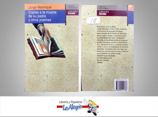 COPLAS A LA MUERTE DE SU PADRE Y OTROS  TEMATICA POESIA AUTOR JORGE MANRIQUE EDITORIAL OCEANO