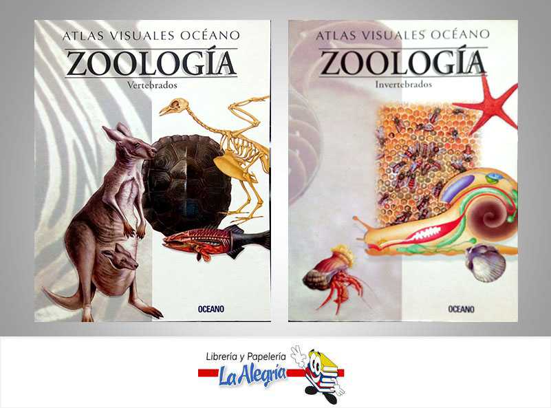 ATLAS VISUALES OCEANO ZOOLOGIA  TEMATICA EDUCACION   EDITORIAL OCEANO