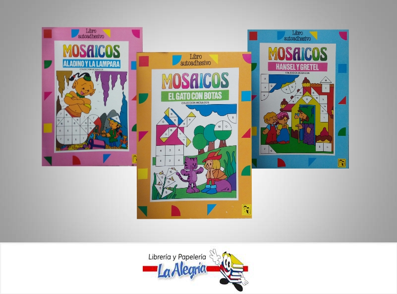 COLECCION MOSAICO 4 TITULOS  TEMATICA INFANTIL   EDITORIAL SICOBEN