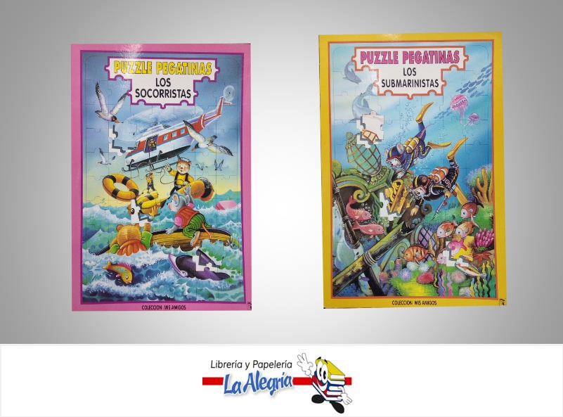 COLECCION MIS AMIGOS PUZZLE PEGATINA 4T  TEMATICA INFANTIL   EDITORIAL SICOBEN DISTRIBUIDORA CA
