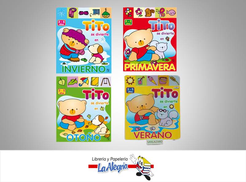 COLECCION ESTACIONES CON TITO (4 TITULOS  TEMATICA SICOBEN DISTRIBUIDORA, C.A.   EDITORIAL EDICIONES SICOBEN, C.A.