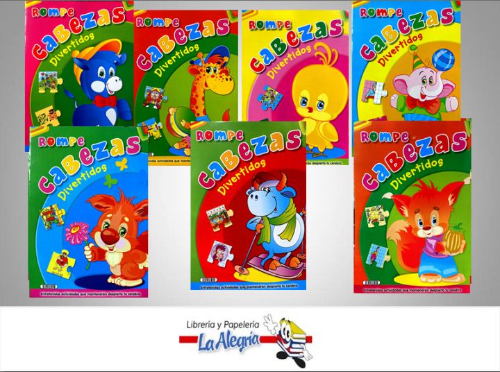 ROMPECABEZAS DIVERTIDOS 7 MODELOS UND  TEMATICA JUEGOS Y ACERTIJOS   EDITORIAL EDITORIAL SERVILIBRO