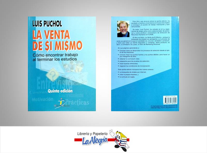LA VENTA DE SI MISMO  TEMATICA NEGOCIOS Y GERENCIA AUTOR PUCHOL LUIS EDITORIAL DIAZ DE SANTOS