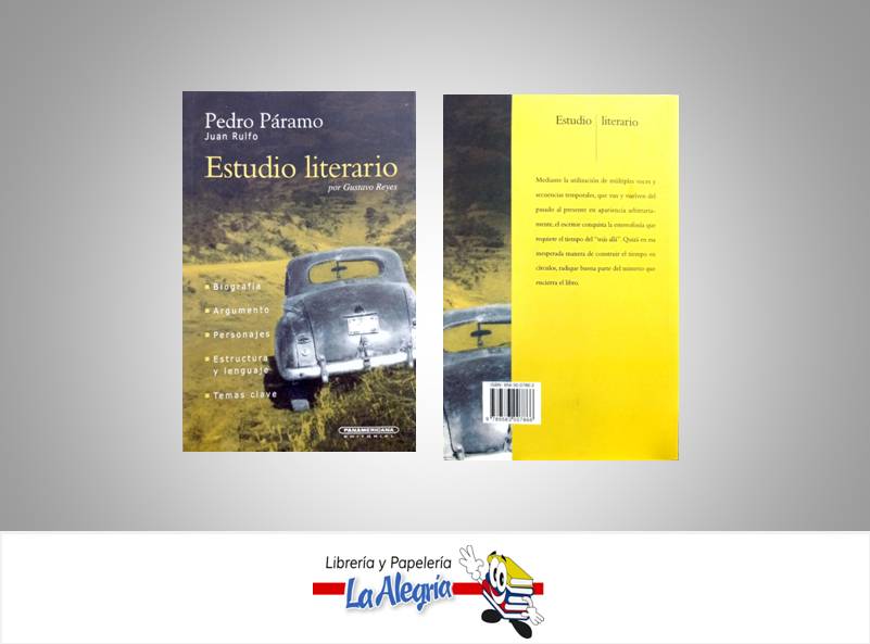 PEDRO PARAMO  TEMATICA NOVELA HISTORICA AUTOR RUFLO, JUAN EDITORIAL PANAMERICANA