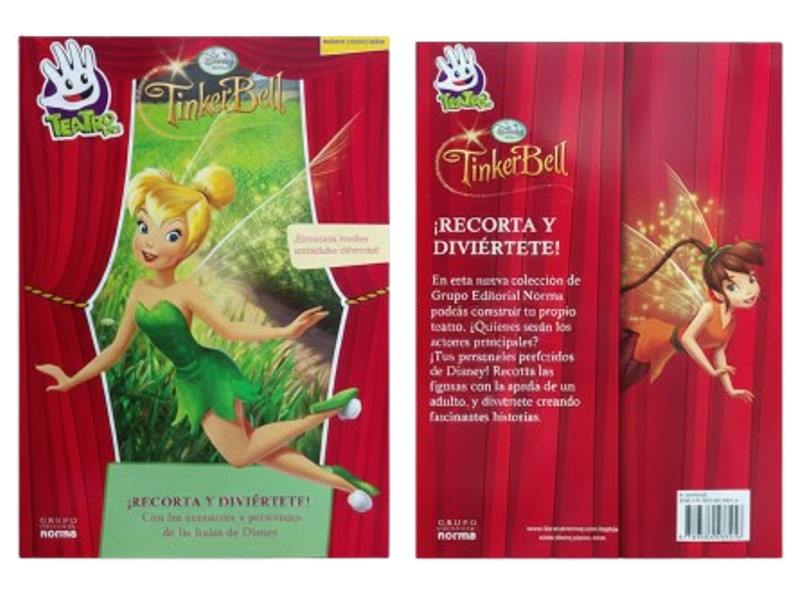TEATRO DE TINKERBELL RECORTA Y DIVIERTE  TEMATICA INFANTILES   EDITORIAL NORMA