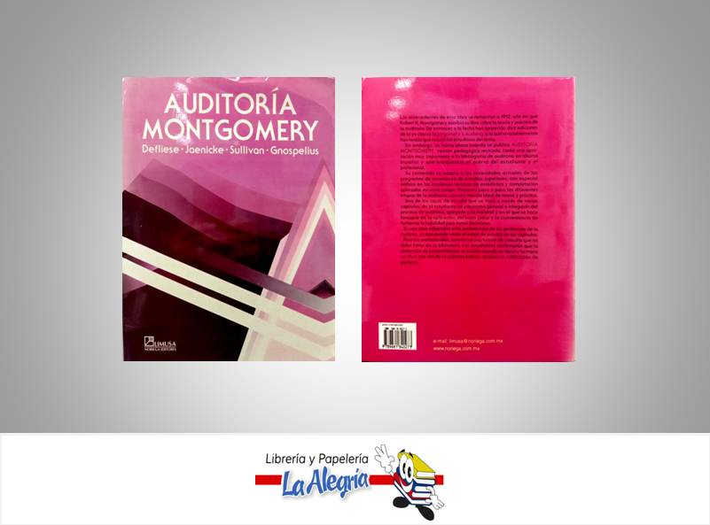 AUDITORIA MONTGOMERY  TEMATICA AUDITORIA AUTOR DEFLIESE/JAENICKE/SULLIVA EDITORIAL LIMUSA