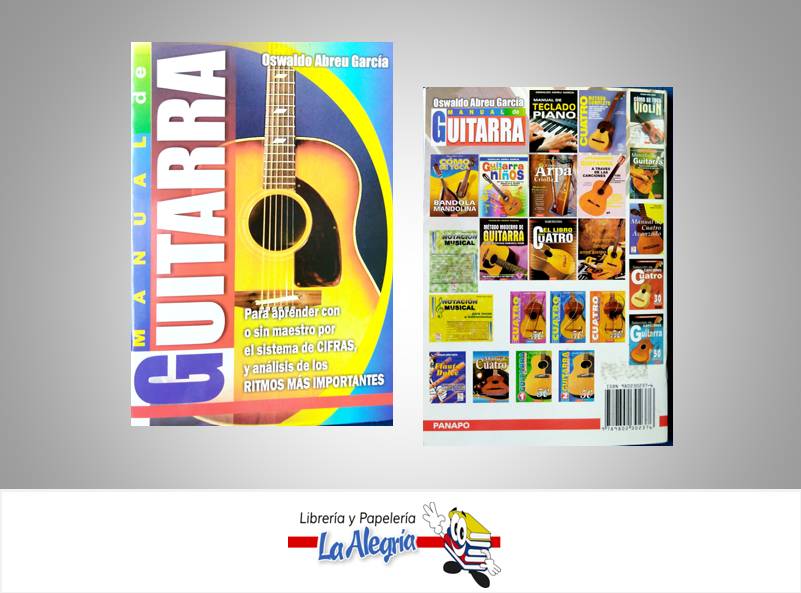 MANUAL DE GUITARRA EDICION POPULAR  TEMATICA MUSICA AUTOR ABREU, OSWALDO EDITORIAL PANAPO