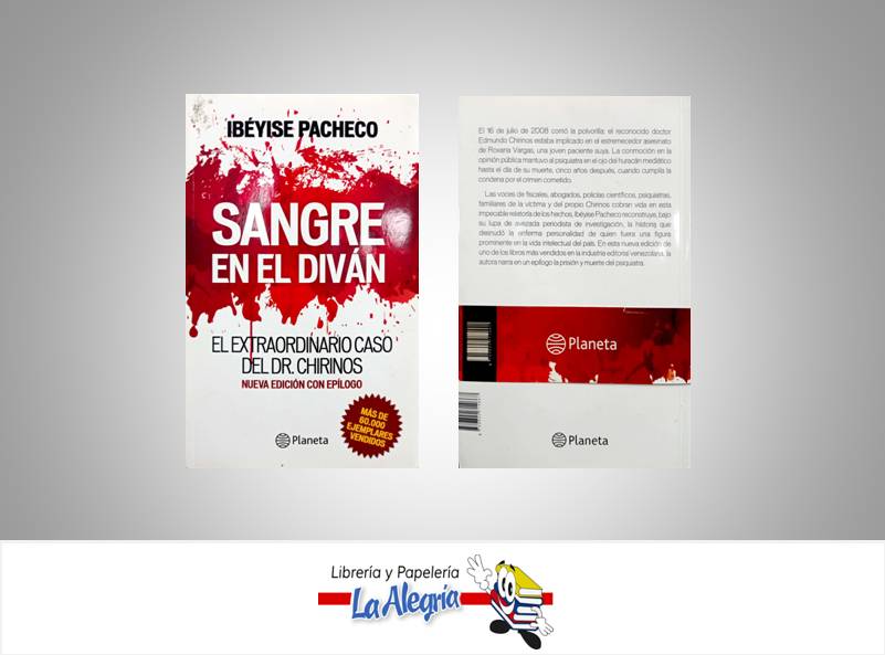 SANGRE EN EL DIVAN  TEMATICA DOCUMENTAL AUTOR PACHECO, IBEYISE EDITORIAL PLANETA