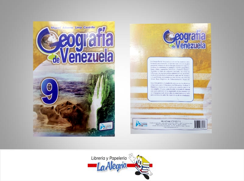 GEOGRAFIA DE VENEZUELA 9  TEMATICA GEOGRAFIA AUTOR LIMA, MIGUEL ALBERTO EDITORIAL ACTUALIDAD
