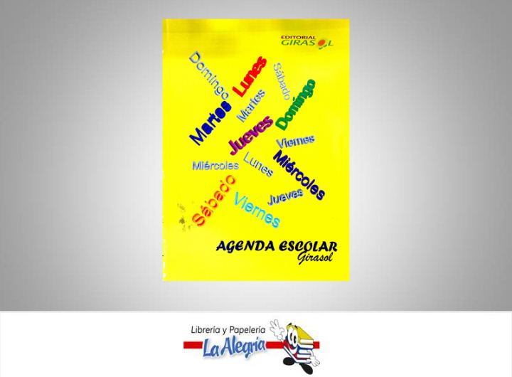 AGENDA ESCOLAR GIRASOL TEMATICA EDUCACION AUTOR RINCON LUIS EDITORIAL EDITORIAL GIRASOL