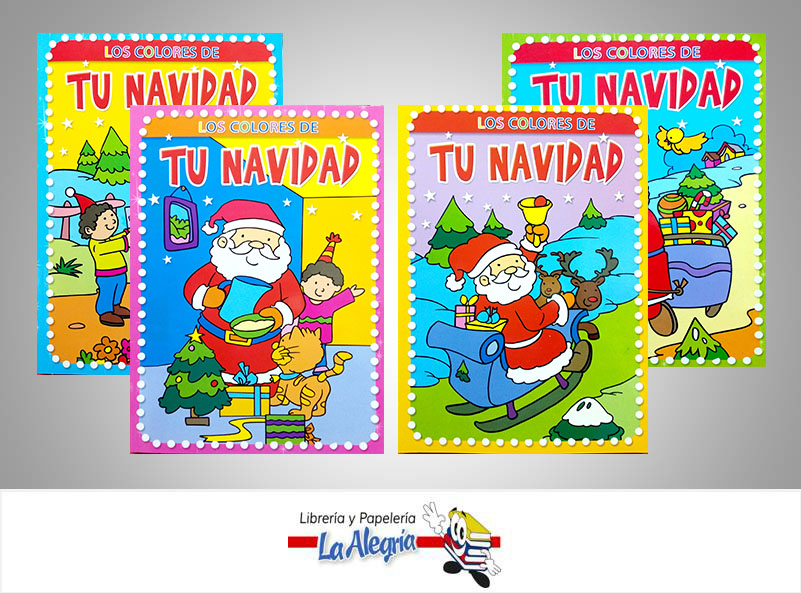 COLECCION LOS COLORES DE TU NAVIDAD 4TIT  TEMATICA INFANTIL   EDITORIAL SICOBEN