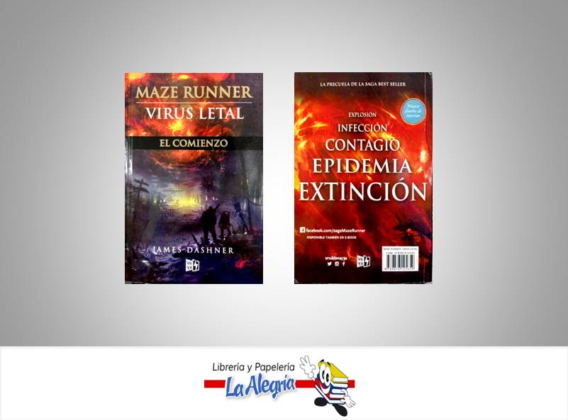 MAZE RUNNER VIRUS LETAL EL COMIENZO  TEMATICA NOVELAS AUTOR DASHNE,R JAMES EDITORIAL V&R EDITORAS