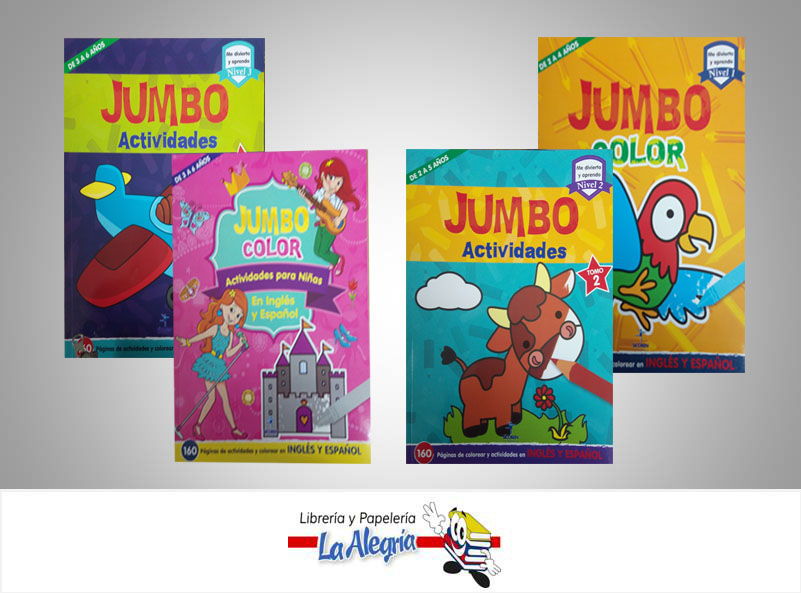 COLECCION JUMBO COLOR 4 TITULOS  TEMATICA CUENTO   EDITORIAL SICOBEN