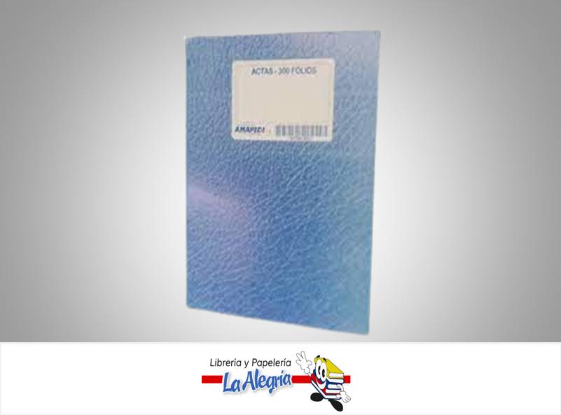 LIBRO DE ACTAS 400 FOLIOS MARCA AMAPEDI   